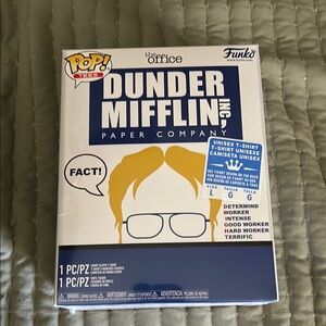 Funko The Office Dunder Mifflin T-Shirt - White and Blue